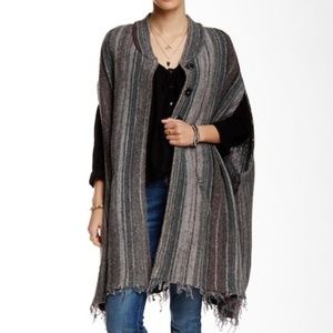 NWT Free People Wool Blend Sweater Coat